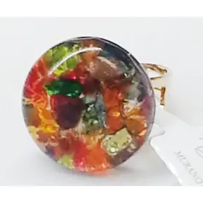 Кольцо, цвет 007, круглое, Vetrofusione, Bottega Murano
