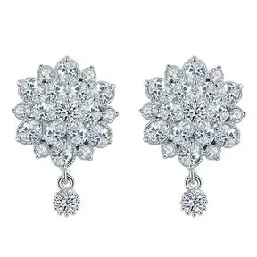 Серьги с посеребрением, Swarovski Crystal Shik