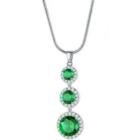Кулон с посеребрением, Swarovski Crystal Shik