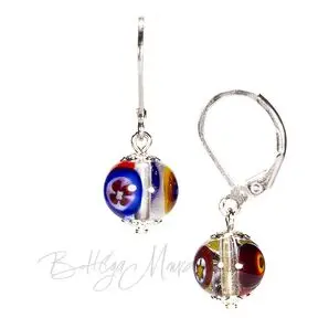 Серьги Bottega Murano, коллекция Murrina, из муранского стекла